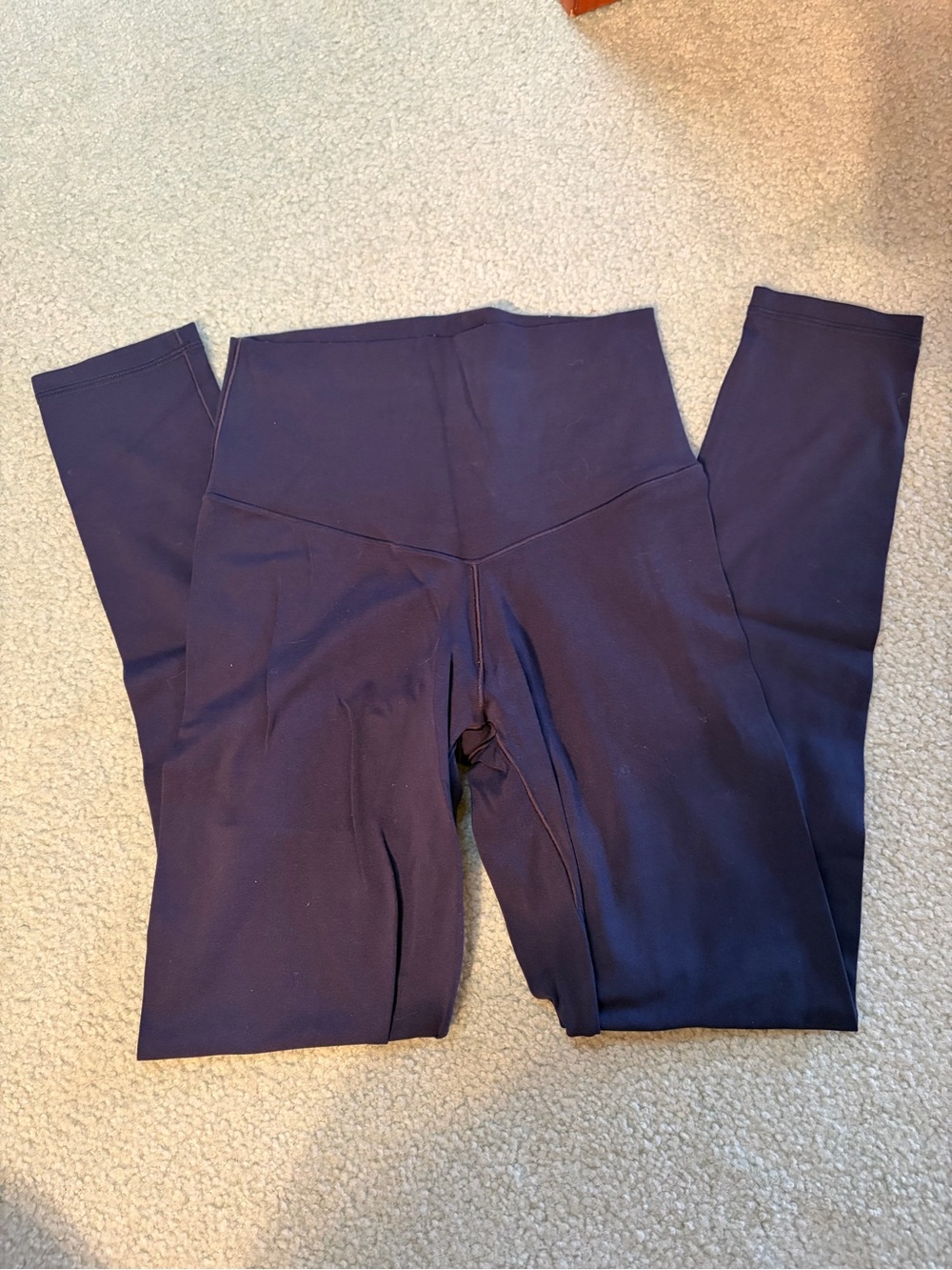 aerie Navy High-Rise Leggings with Wide Waistband